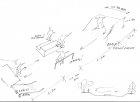 Pracovní varianty pro setkání s veřejností - skatepark schema pro všechny varianty - kresba Milan Valeš